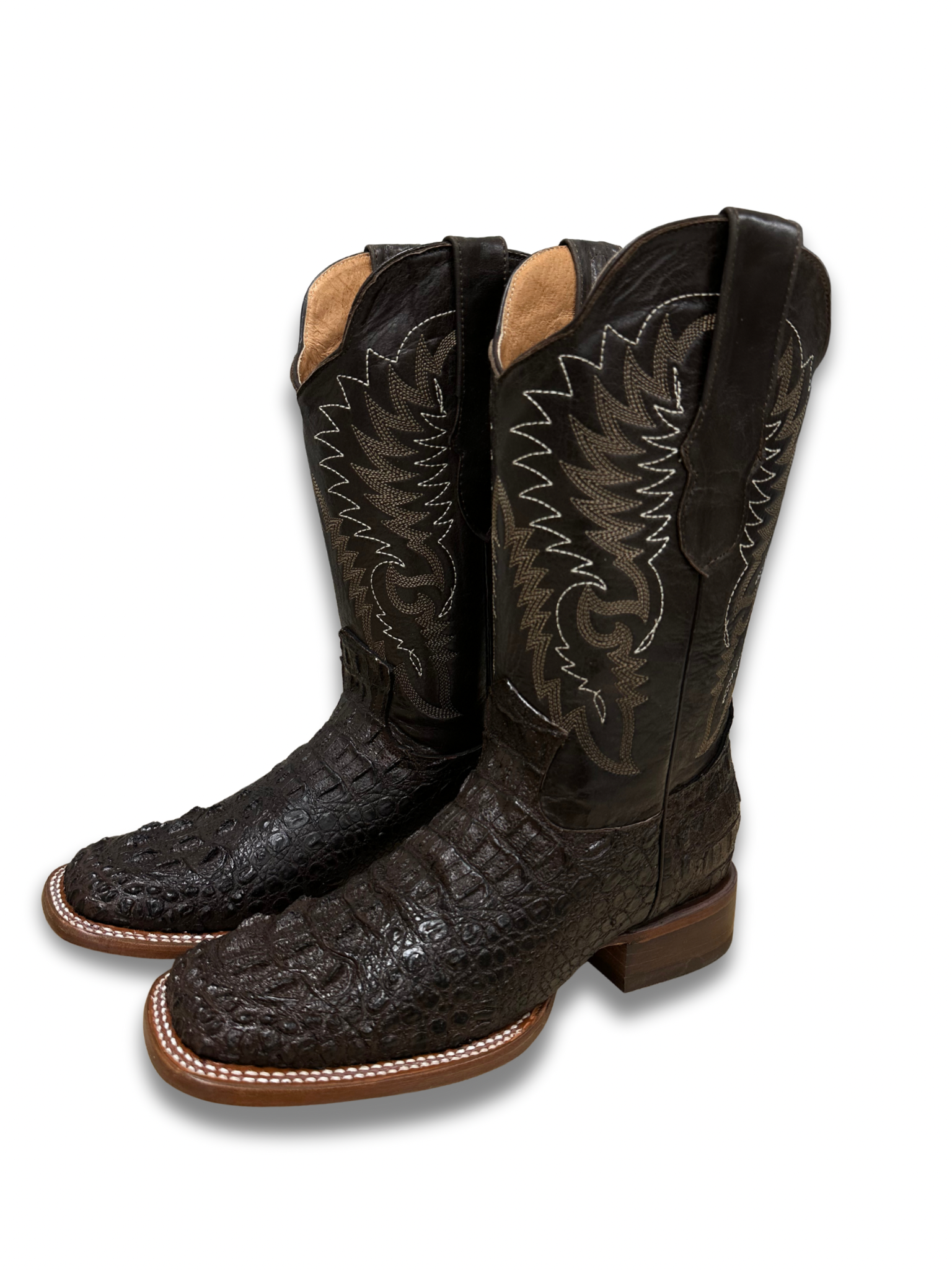 Elliut: Nuca Cocodrilo Café Men’s Boots (913)