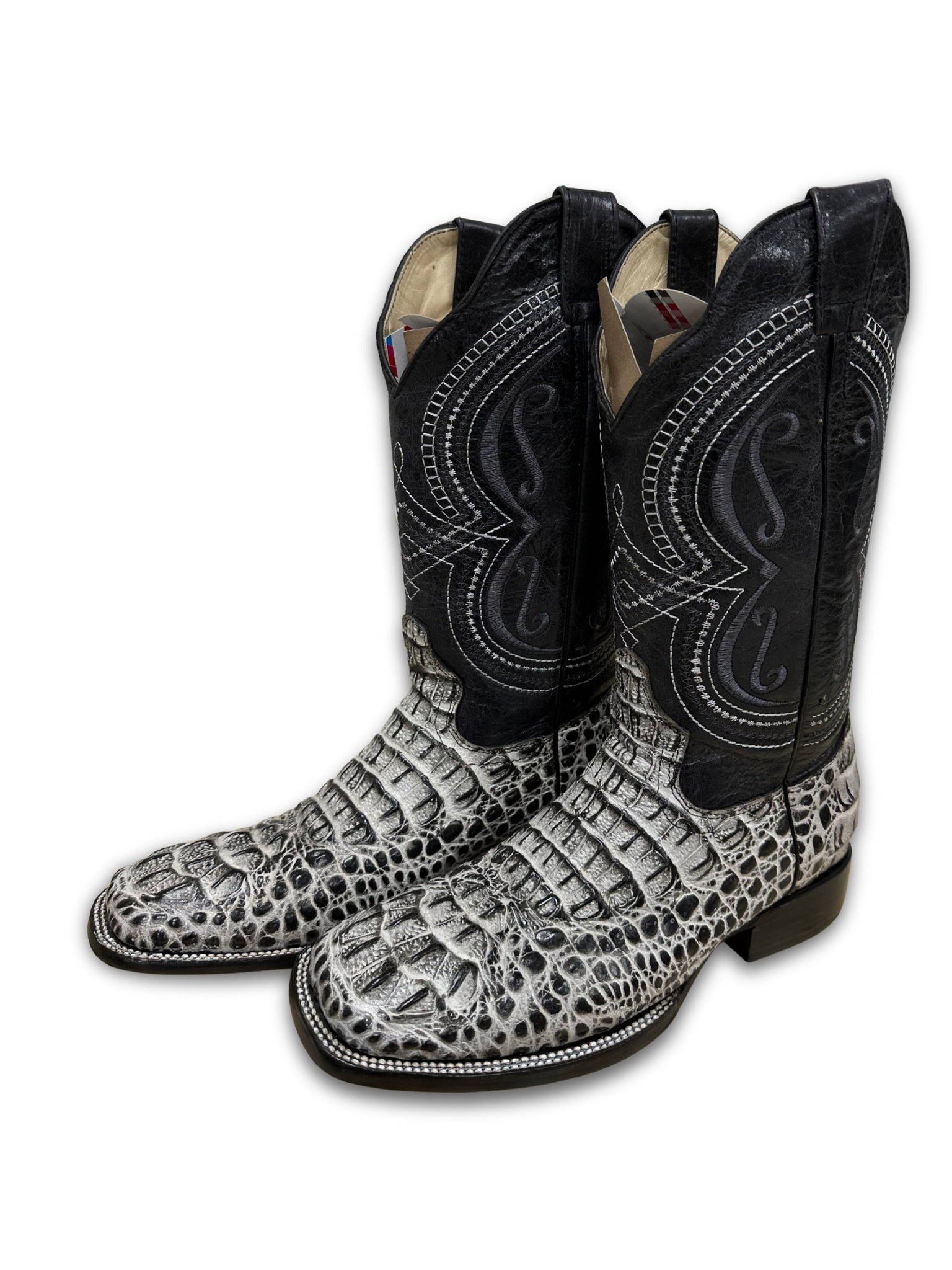 Herencia: Imiti Nunca 12 Orix Black/White Men Boots (PI 3750)