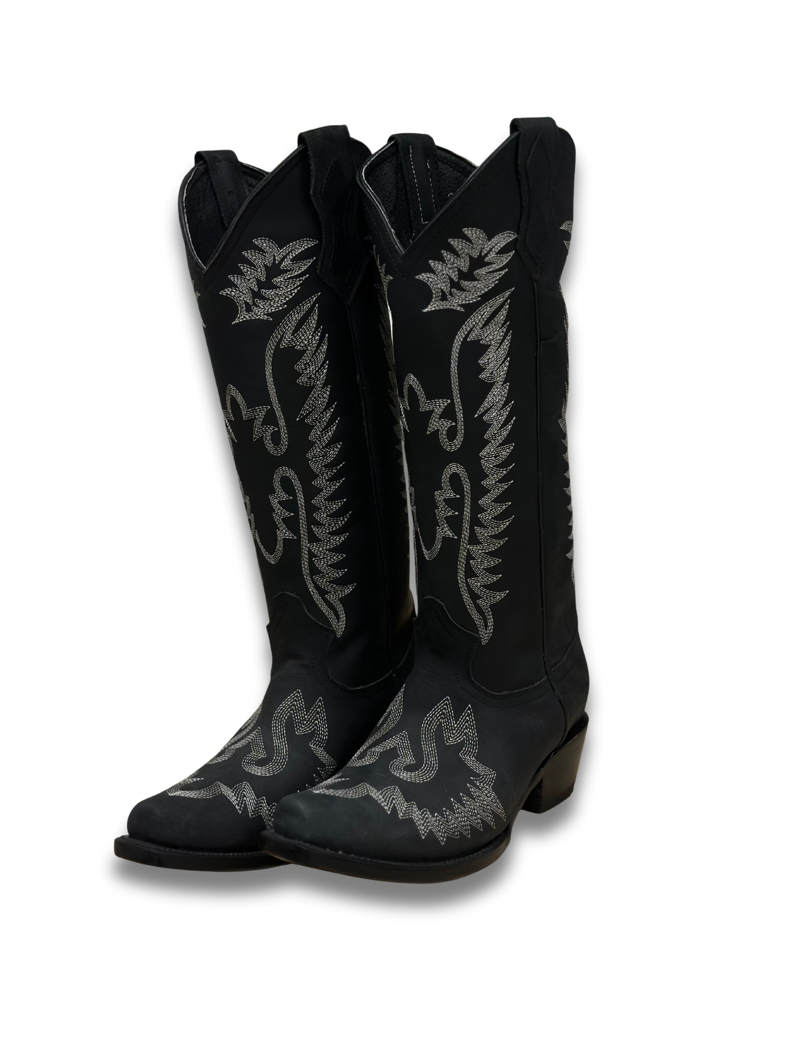 Águila Alta Black Sniptoe Midcalf Cowgirl Boot