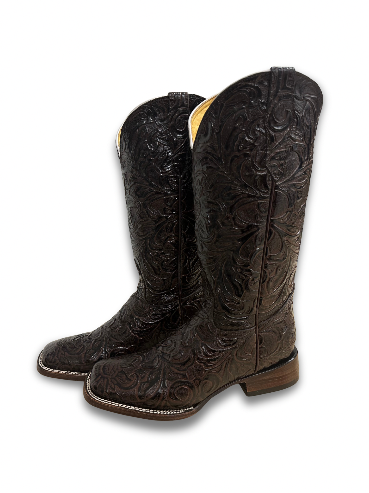 Cinceladas Cafe Botas Mujer (PI L 3898)