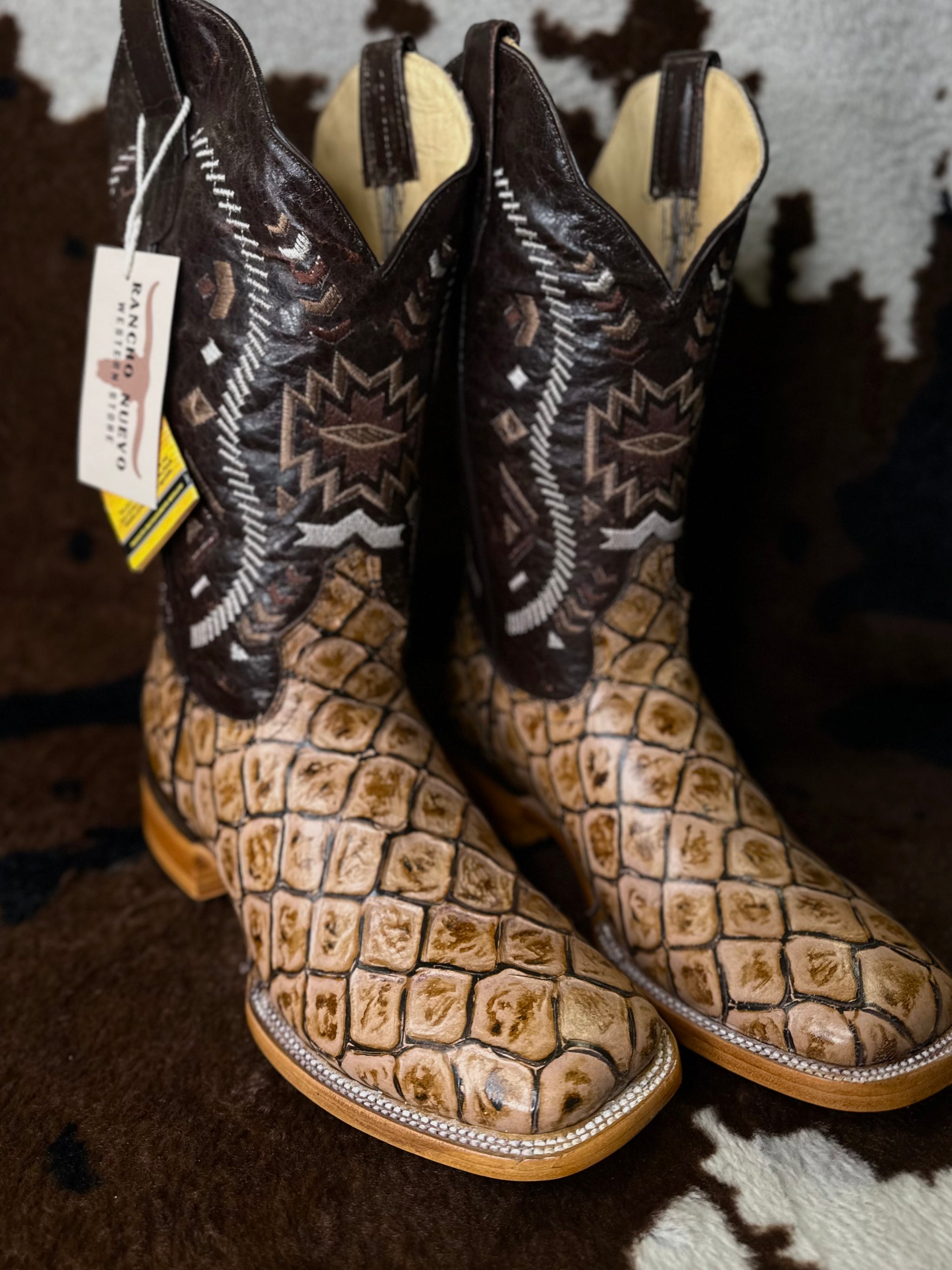 Herencia: Imita Pirarucu Orix Mens Boots (PI 3762)