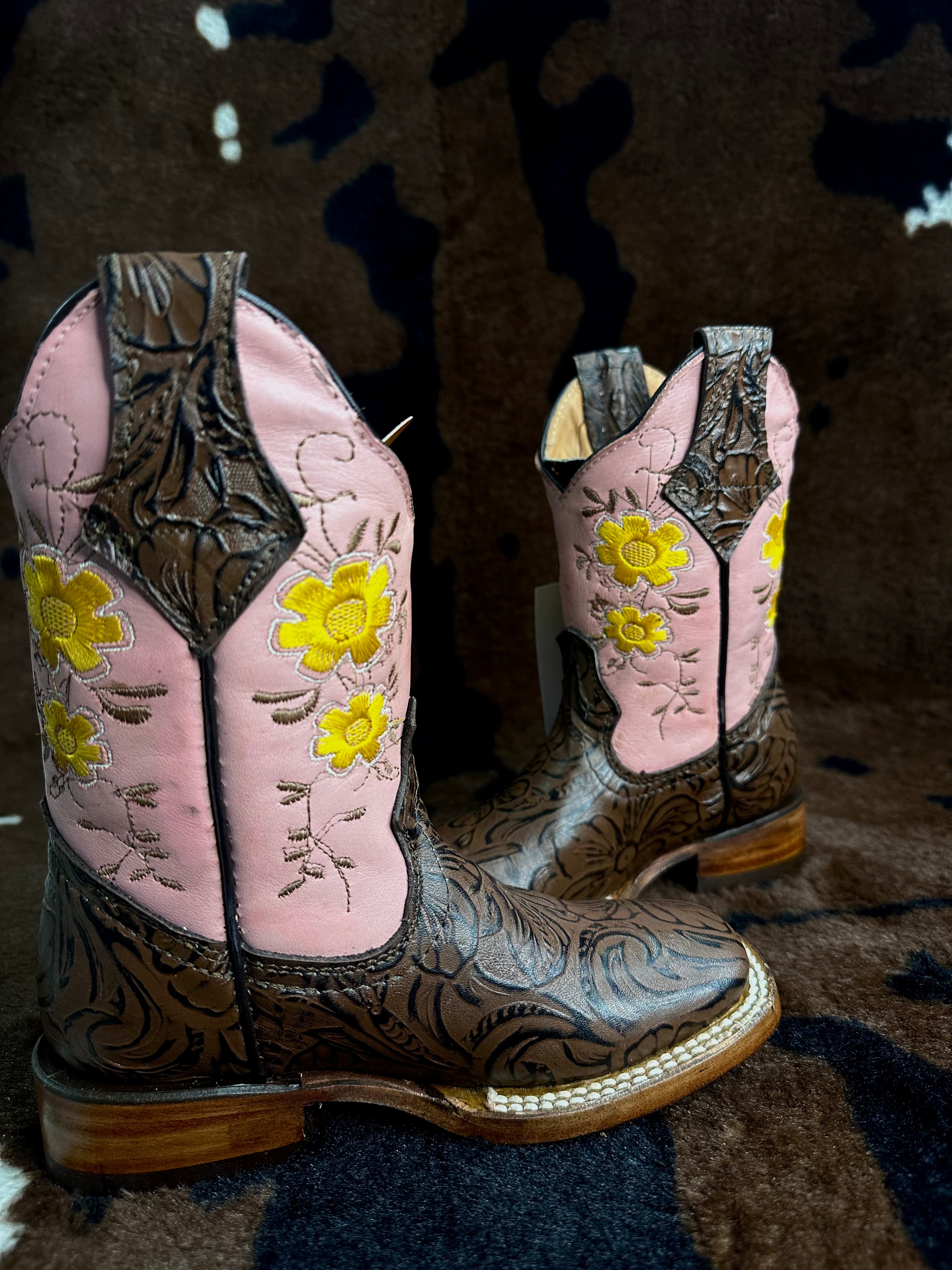 Cincelado Cafe/Rosa Kids Boots (PI 5420)