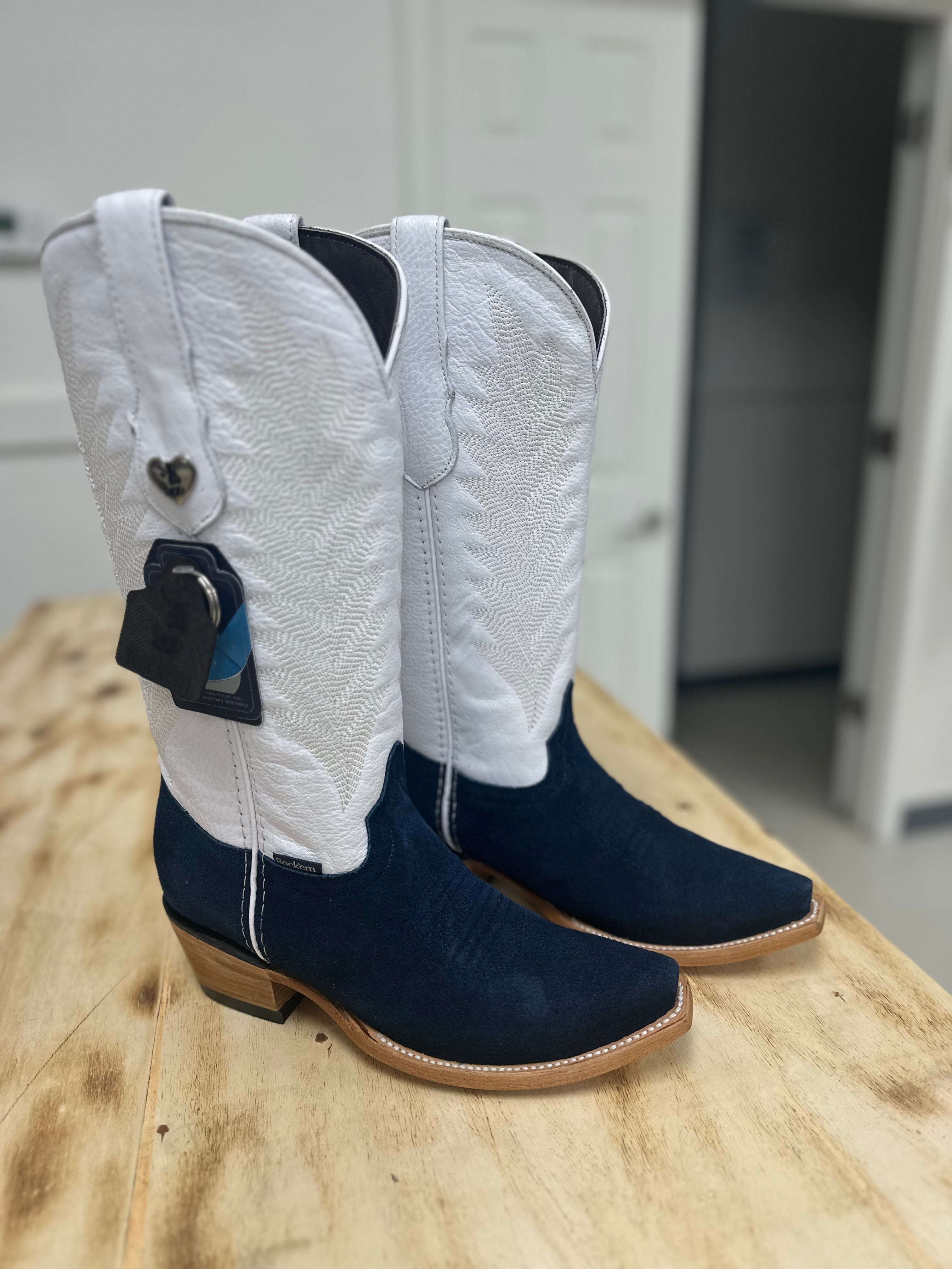 Rock’em Alicia Navy Roughout Women Boots