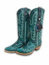 Madeline Midi Snip Toe Turquoise Women Boot