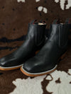 Herencia: Nobuck Francesa Negro Mens Boots (BO 405)