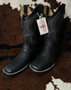 Herencia: Imiti Python Nobuck Negro Men Boots (PI 3797)